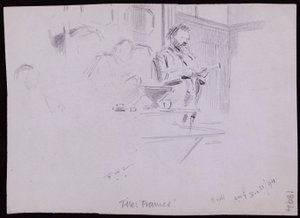 Portrait of William Morris by Francis Wilfred Lawson