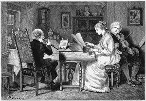 Making music, London