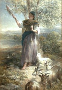 A Spanish Goatherd by Francis William Topham