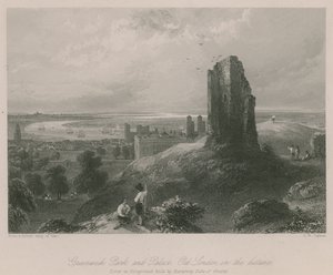 Greenwich Park and Palace, Old London in the distance by Francis William Topham
