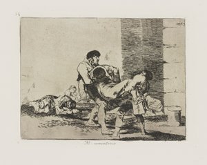 To the Cemetery, pl. 56 from the Series The Disasters of War by Francisco de Goya