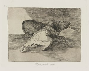 He Gets Something out of It, plate 40 from the series The Disasters of War by Francisco de Goya