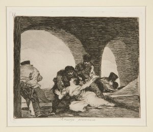 Bitter To Be Present, Plate 13 from The Disasters of War by Francisco de Goya
