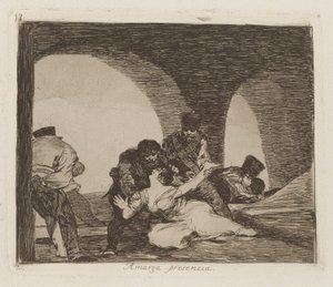 Bitter to Be Present, plate 13 from the series The Disasters of War by Francisco de Goya