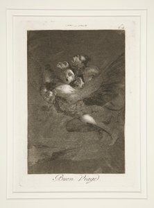 Bon Voyage (pl. 64 from the series Los caprichos) by Francisco de Goya