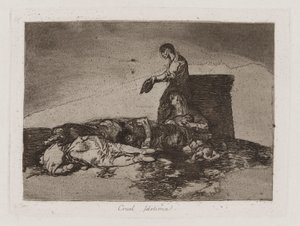 Cruel Tale of Woe!, Plate 48 from The Disasters of War by Francisco de Goya