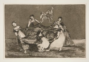 Feminine Folly, Plate 1 from the Series Los Proverbios by Francisco de Goya