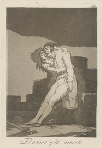 Love and Death, Plate 10 from the Series Los Caprichos by Francisco de Goya