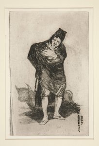 The Cloaked Man by Francisco de Goya