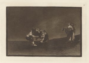 The Same Man Throws a Bull in the Ring at Madrid, Plate 16 from La tauromaquia by Francisco de Goya