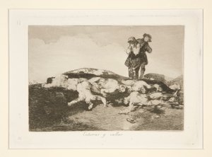 Bury Them and Keep Quiet, Plate 18 from The Disasters of War by Francisco de Goya