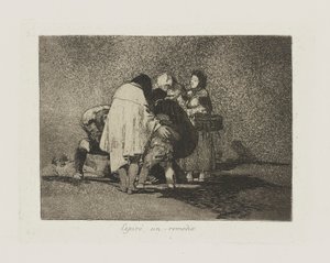 There Was Nothing To Be Done and He Died, pl. 53 from the series The Disasters of War by Francisco de Goya