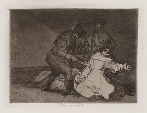 This is Bad, Plate 46 from The Disasters of War by Francisco de Goya
