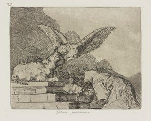 Feline Pantomime, pl. 73 from the series The Disasters of War by Francisco de Goya