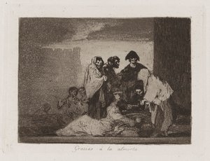 Thanks to the Millet, Plate 51 from The Disasters of War by Francisco de Goya
