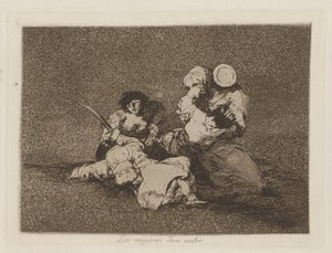 The Women Give Courage, Plate 4 from the Series The Disasters of War by Francisco de Goya