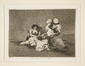 The Women Give Courage, pl. 4 from The Disasters of War by Francisco de Goya