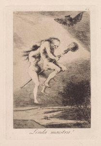 Pretty teacher!, pl. 68 from the series Los caprichos by Francisco de Goya