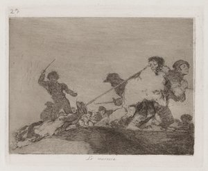 He Deserved It, Plate 29 from The Disasters of War by Francisco de Goya