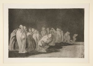 Men in Sacks, Plate 8 from the Series Los Proverbios