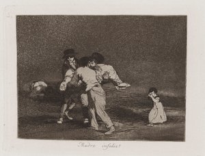 Unhappy Mother!, Plate 50 from The Disasters of War