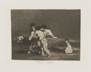 Unhappy Mother, Plate 50 from the Series The Disasters of War by Francisco de Goya