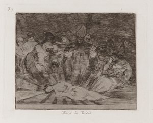 Truth Has Died, Plate 79 from Los Desastres de la Guerra (The Disasters of War) by Francisco de Goya