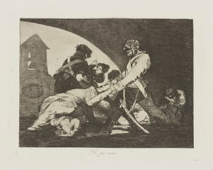 Neither Do These, pl. 11 from the series The Disasters of War by Francisco de Goya