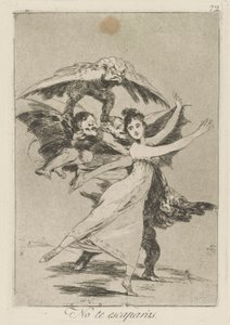 You Will Not Escape, from the series Los Caprichos by Francisco de Goya