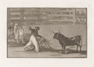 Origin of the Harpoons or Banderillas, Plate 7 from La Tauromaquia by Francisco de Goya