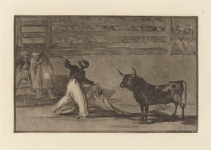 Origin of the Harpoons or Banderillas, Plate 7 from La Tauromaquia by Francisco de Goya