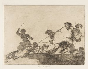 Plate 29 from The Disasters of War: He..., 1810 published 1863 by Francisco de Goya