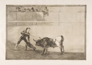 Pedro Romero Killing the Halted Bull (Tauromaquia, plate 30) by Francisco de Goya