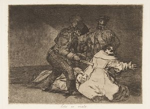 Plate 46 from The Disasters of War: This by Francisco de Goya