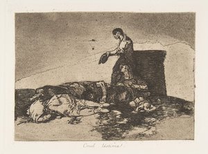 Plate 48 from The Disasters of War: 1811-12 published 1863 by Francisco de Goya