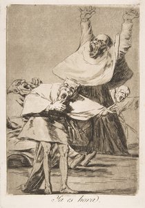 Plate 80 from Los Caprichos: It is time by Francisco de Goya