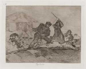 Rabble, Plate 28 from The Disasters of War by Francisco de Goya