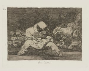 What Madness!, pl. 68 from the series The Disasters of War by Francisco de Goya