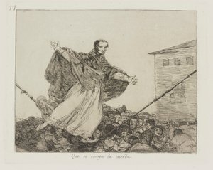 May the Cord Break, Plate 77 from the Series The Disasters of War by Francisco de Goya