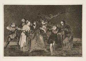 Wounds Heal Quicker than Hasty Words (pl. 16 from the series Los Proverbios) by Francisco de Goya