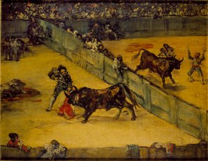 Scene at a Bullfight: Division de Place, c19th century