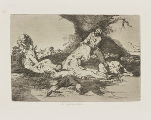 They Make Use of Them, pl. 16 from the series The Disasters of War by Francisco de Goya