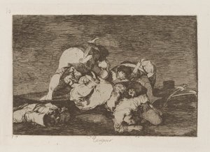 Nor [Do These] Either, plate 10 from the series The Disasters of War by Francisco de Goya