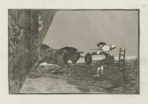 The Daring of Martincho in the Ring at Saragossa, Plate 18 from La tauromaquia by Francisco de Goya
