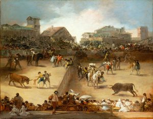 Bullfight in a Divided Ring by Francisco de Goya