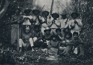 Crowned Indians, 1895 by Francisco Henszler
