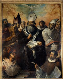 Saint Basil Dictating His Doctrine by Francisco Herrera
