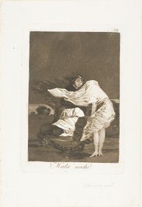 A Bad Night, plate 36 from Los Caprichos by Francisco Jose de Goya y Lucientes
