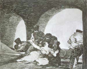 Bitter to be present (The Disasters of War, plate 13)