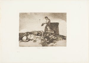 Cruel tale of woe!, plate 48 from The Disasters of War by Francisco Jose de Goya y Lucientes